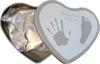 Afbeeldingen van Happy Hands 2D Heart shape silver white