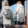 Picture of Diaper Backpack 2 in 1 grey melange