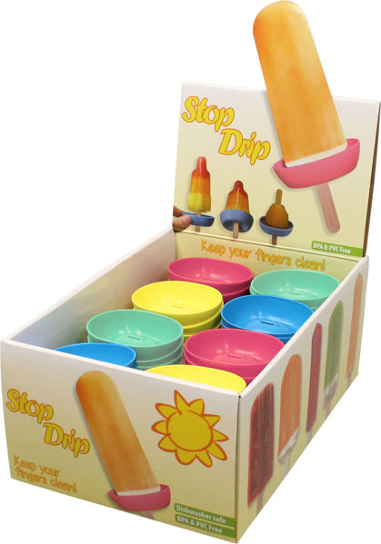 Afbeeldingen van Display Stop Drip ice cream holder 80 pcs mixed