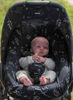 Picture of Seat Cover 0+ Romantic Leaves Black