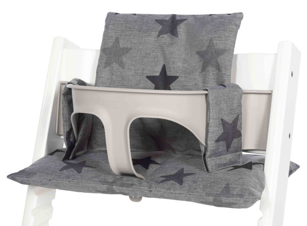 Picture of Seat Cushion Set Grey Stars