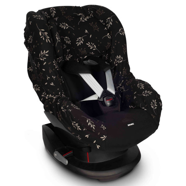 Picture of Seat Cover Group 1 Romantic Leaves Black