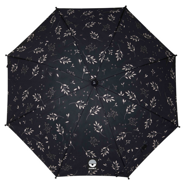 Picture of Stroller Parasol Umbrella Romantic Leaves Black