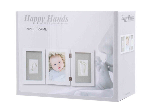 Picture of Happy Hands Baby print triple frame kit white