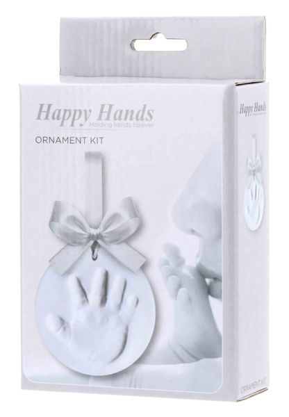 Picture of Happy Hands Ornament kit silver ribbon