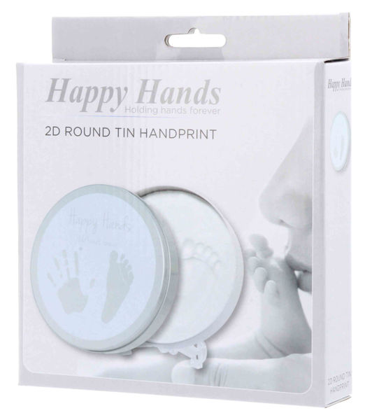 Picture of Happy Hands 2D Round shape tin