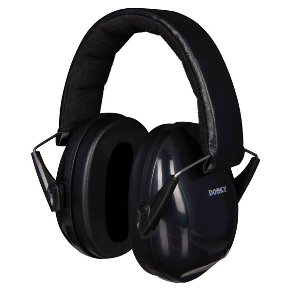 Picture of Dooky Junior Ear Protection Black (3y +)