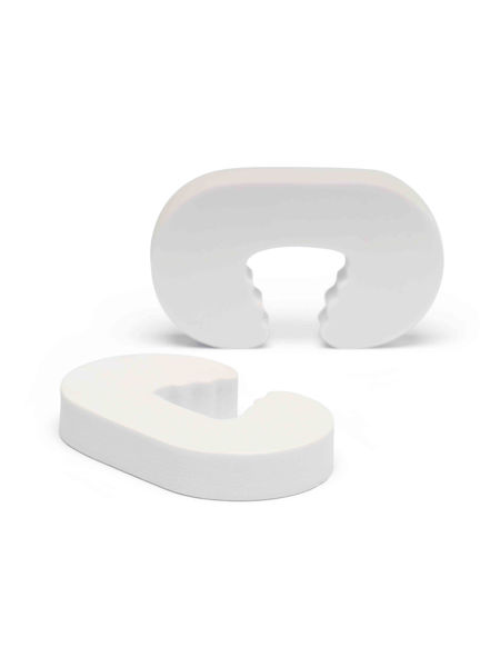 Afbeeldingen van Safety Door Stoppers 2 pcs White