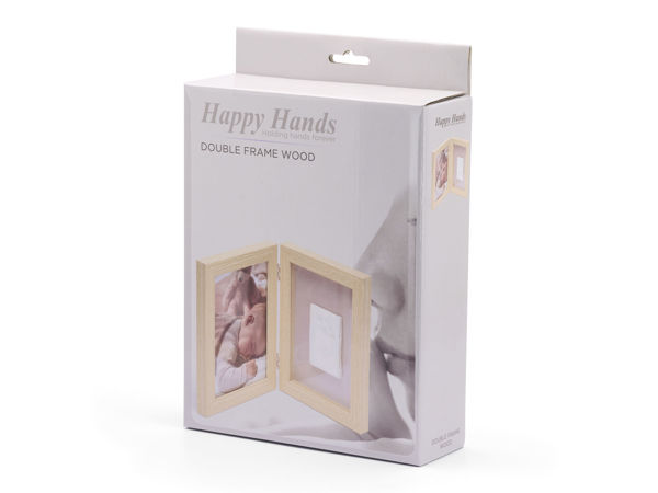 Picture of Happy Hands Double frame wood
