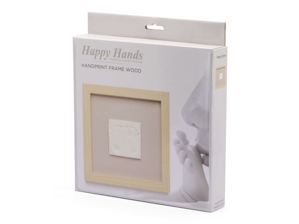 Picture of Happy Hands Handprint frame wood