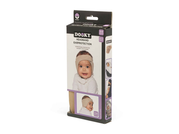 Picture of Headband Baby Ear Protection 0-6m Beige
