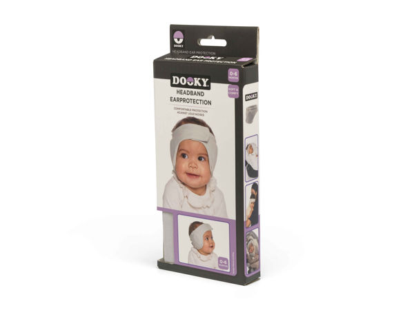 Picture of Headband Baby Ear Protection 0-6m Grey
