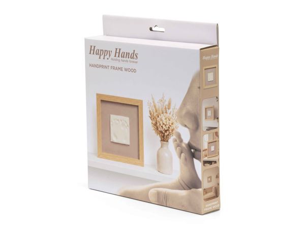 Picture of Happy Hands Handprint frame wood